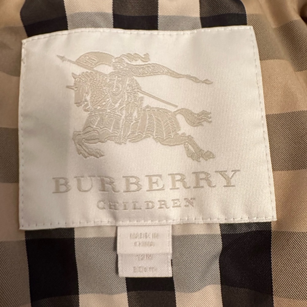Children’s Burberry Jacket- 12 months Powder Blue - Picture 7 of 8